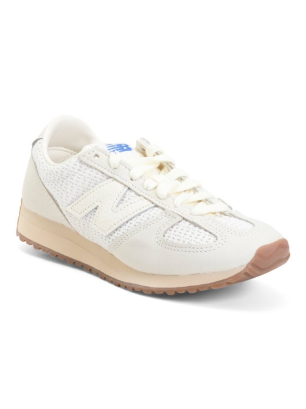 NEW BALANCE Unisex Leather 471 Lifestyle Sneakers with Brand Logo Accent